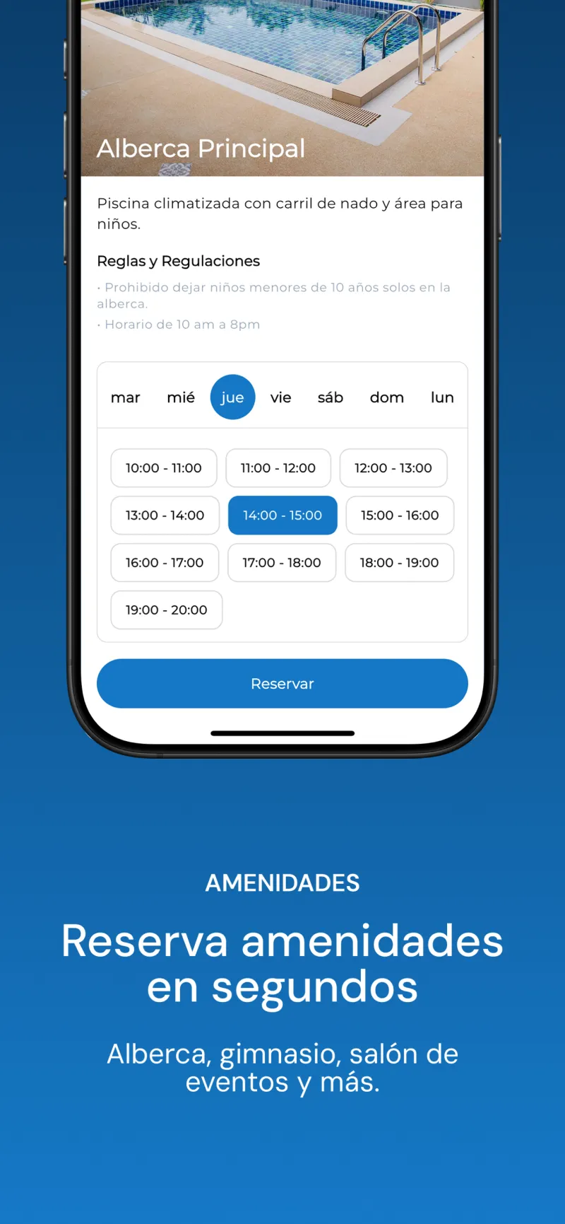 Privapp: reserva de amenidades